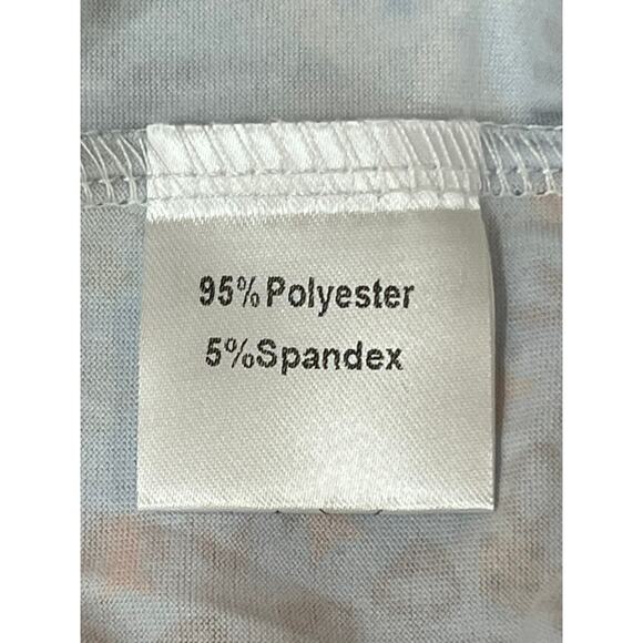 NWT Hount Blue Red Geometric Design Sleeveless Soft Stretchy Maxi Dress Size XL - Picture 7 of 8